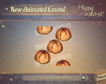 Animated Kuglof Twitch Emote for Discord/YouTube (Digital Download)