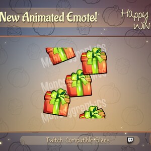 Animated Cute Gift twitch emote / Youtube emote / Animated Twitch emote