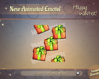 Animated Cute Gift twitch emote / Youtube emote / Animated Twitch emote