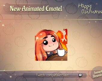 Animated This is fine / ginger hair Girl twitch emote / Youtube emote /Discord Emote / Animated Twitch emote