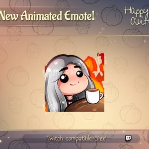 Animated This is fine / gray hair Girl twitch emote / Youtube emote /Discord Emote / Animated Twitch emote