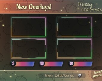 Animated RGB Pastel Webcam Overlay – Twitch Stream Overlay (Digital Download)