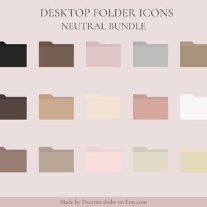 Neutral Aesthethic Folder Icons, Neutral Folder Icons, Windows Folder ...