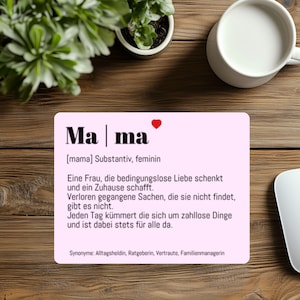 Mousepad Geschenk für Freundin | Schwester| Mama | Bruder | Kollge | Kollegin | Papa