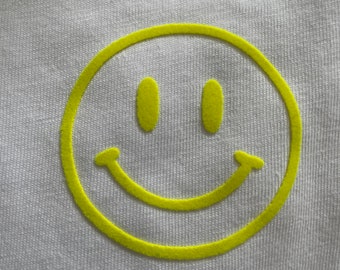 Smiley Aufbügler Bügelbild / Patch / Plot / Bügelbild zum selbst aufbügeln auf Shirts, Taschen etc.