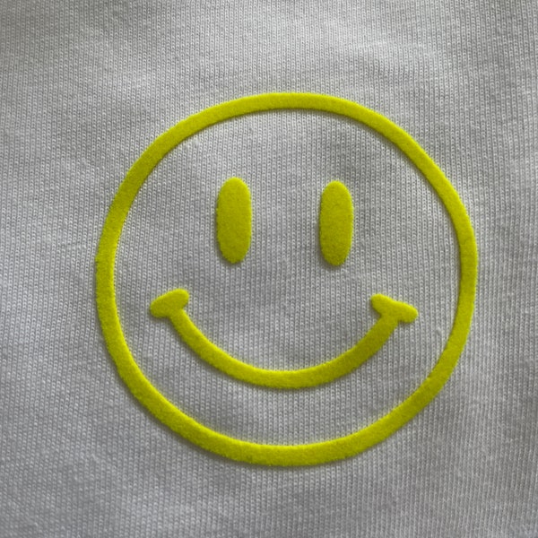 Smiley Aufbügler Bügelbild / Patch / Plot / Bügelbild zum selbst aufbügeln auf Shirts, Taschen etc.