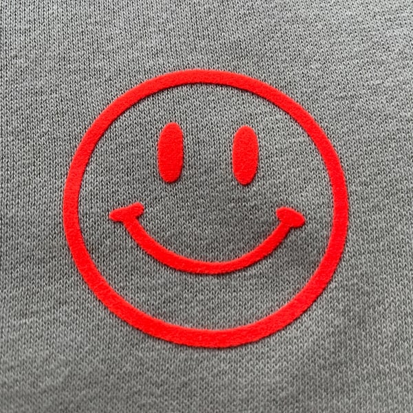 Smiley Aufbügler Bügelbild / Patch / Plot / Bügelbild zum selbst aufbügeln auf Shirts, Taschen etc.