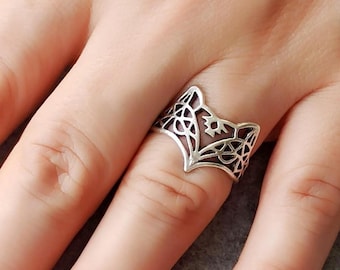 Fox Spirit Adjustable Statement Ring