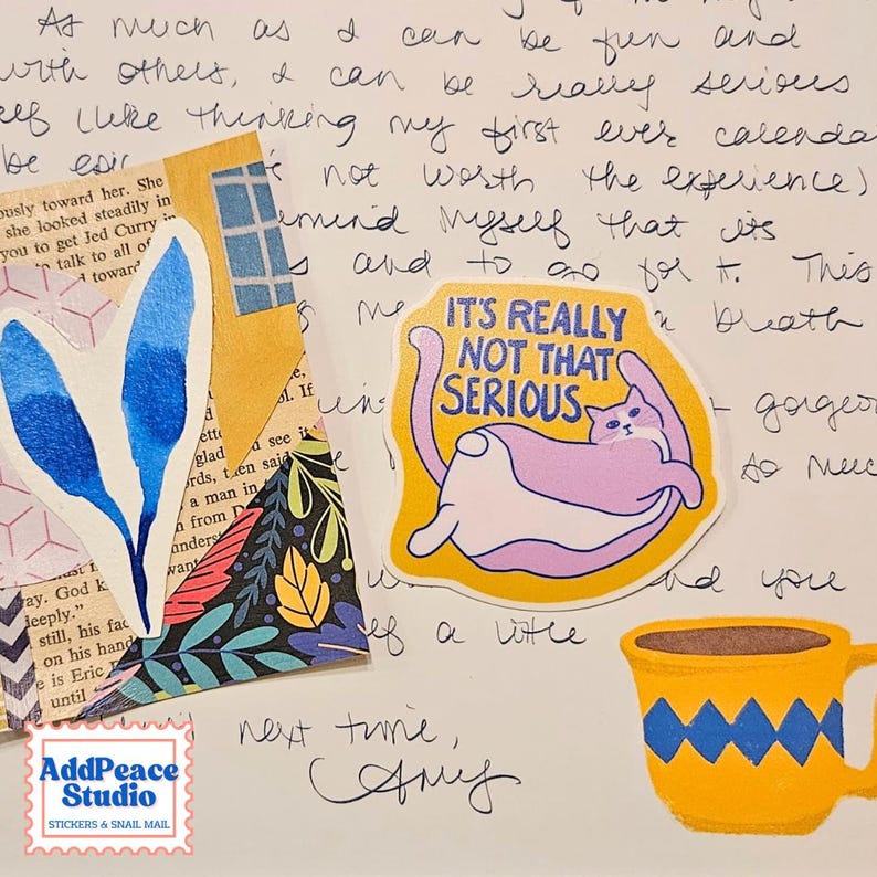 Monthly Handwritten Letter Snail Mail Subscription with Vinyl Stickers image 6