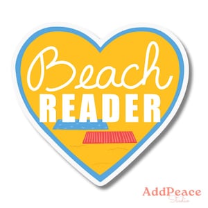 Beach Reader Vinyl Sticker