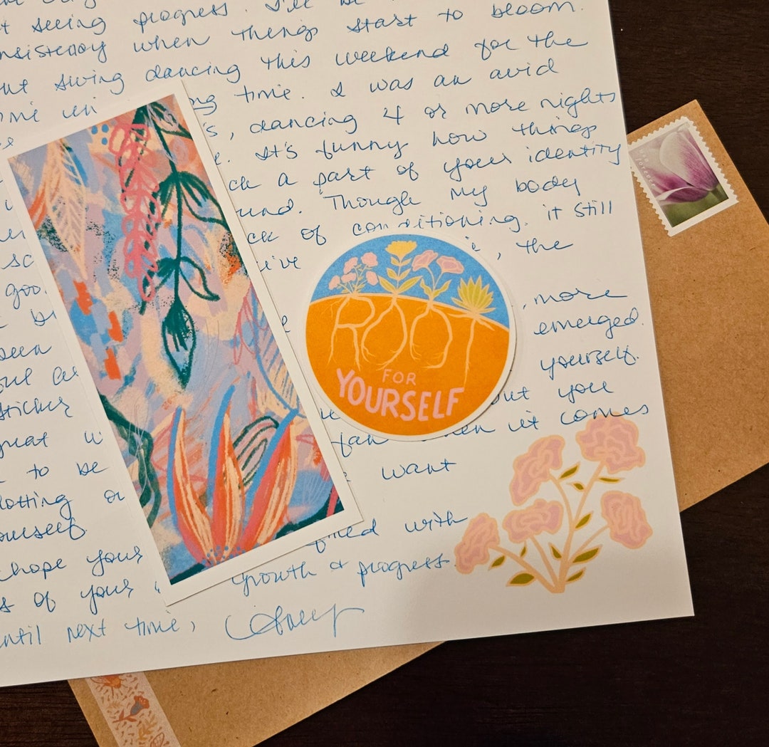 Subscribe Handwriten Monthly Handwritten Letter Snail Mail Subscription With Vinyl Stickers ...