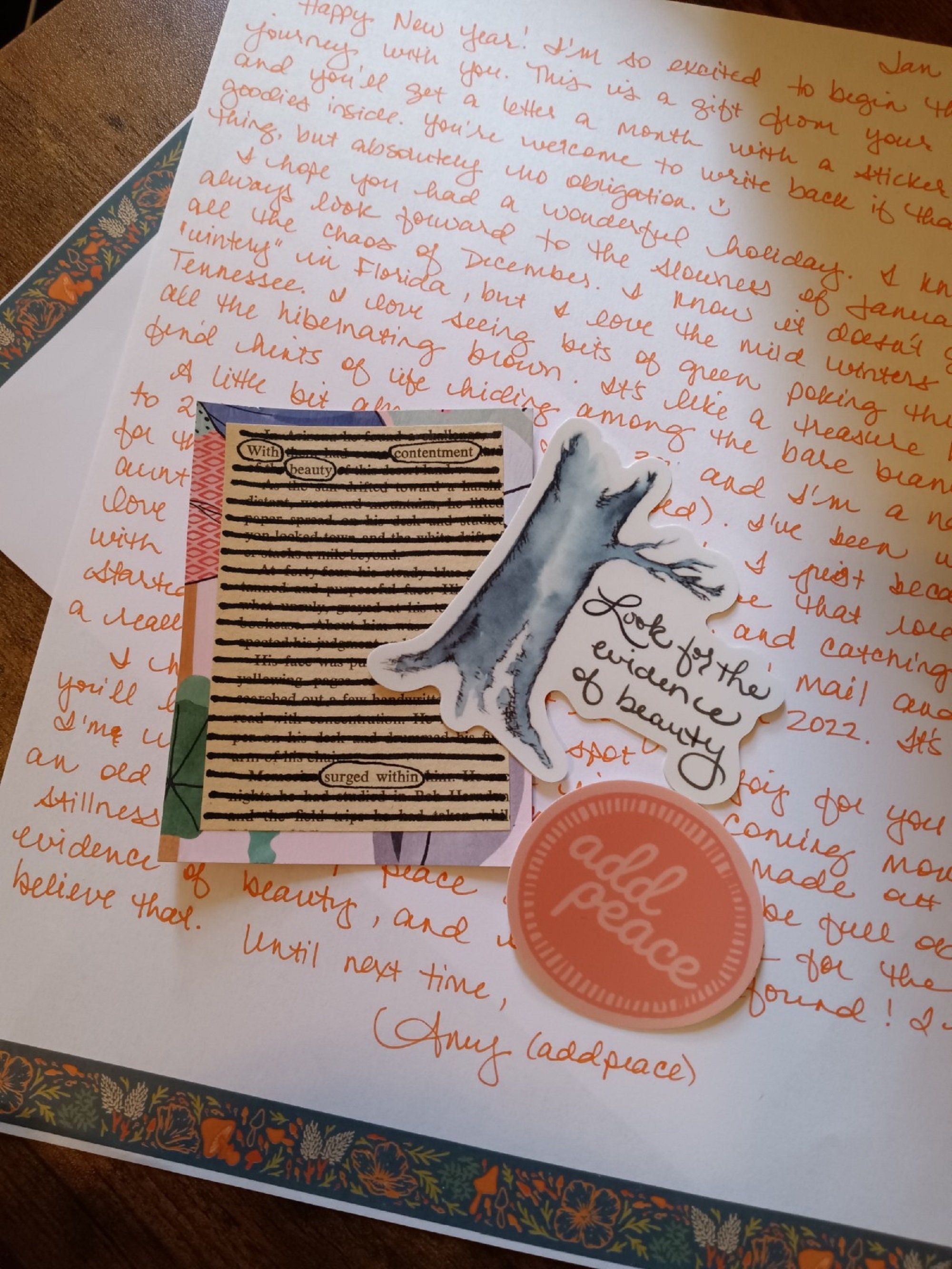 Monthly Handwritten Letter Snail Mail Subscription With Vinyl Etsy