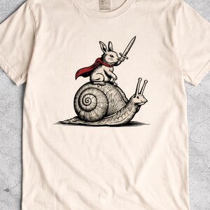 Retro Medieval Rabbit Snail Rider PNG, Vintage Fantasy Bunny Knight ...