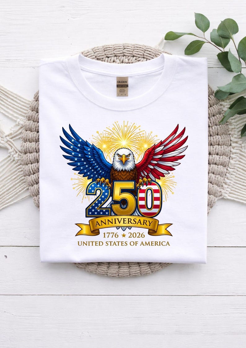 USA 250th Anniversary svg png, America 1776-2026, Patriotic svg png Files, Patriot Eagle, 4th of July, Freedom Emblem, America 250 Emblem image 9