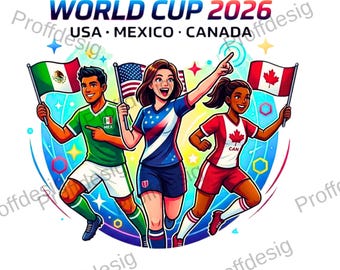 World Cup 2026 PNG SVG, Country Clipart PNG , International Soccer Team Clipart, Soccer Fan Clipart, Football Printable, Instant Download