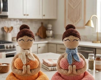 Amigurumi Yogi Girl Crochet Pattern, Yoga Doll Amigurumi Crochet Pattern, DIY Crochet Project for Home Decor, gymnast doll, Instant Download