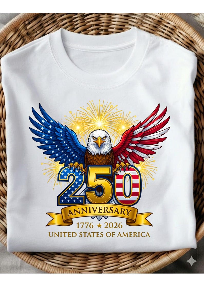 USA 250th Anniversary svg png, America 1776-2026, Patriotic svg png Files, Patriot Eagle, 4th of July, Freedom Emblem, America 250 Emblem image 3