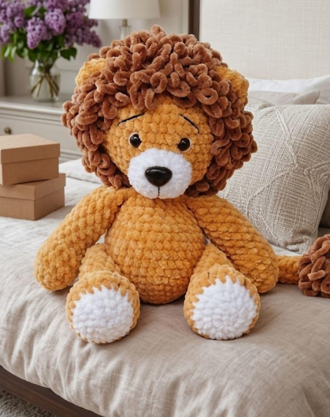 Realistic Lion Amigurumi Crochet Pattern, Lion Crochet Pattern ...