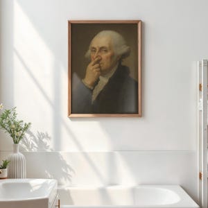 George Washington Bathroom Poster: Vintage Portrait Toilet Humor image 16