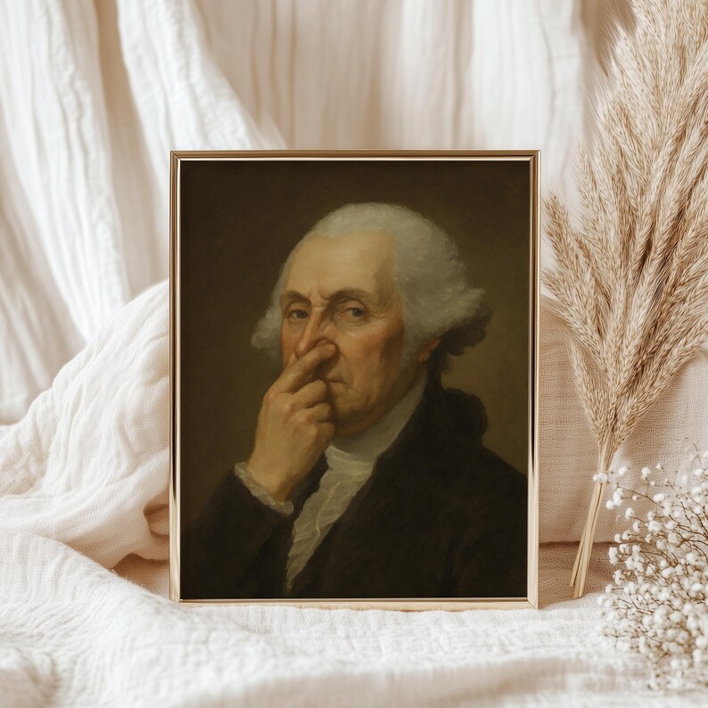 George Washington Bathroom Poster: Vintage Portrait Toilet Humor image 19