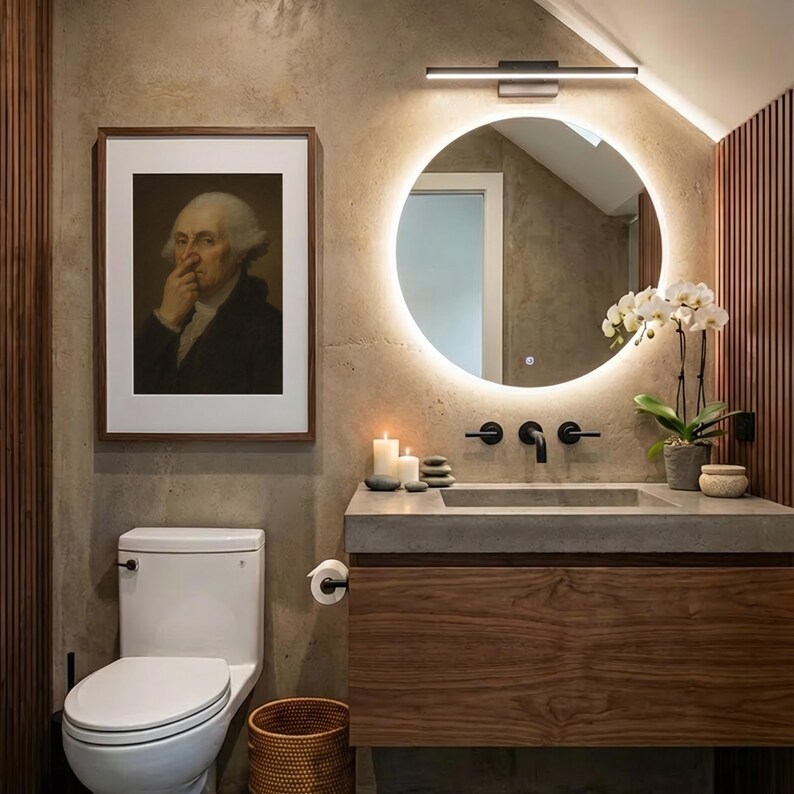 George Washington Bathroom Poster: Vintage Portrait Toilet Humor image 15