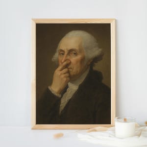 George Washington Bathroom Poster: Vintage Portrait Toilet Humor image 17