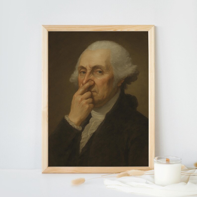 George Washington Bathroom Poster: Vintage Portrait Toilet Humor image 17