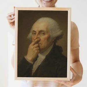 George Washington Bathroom Poster: Vintage Portrait Toilet Humor image 18