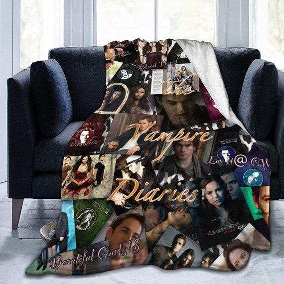 Team Damon Stefan Salvatore Vampire Diaries Tv Show Blankets Etsy