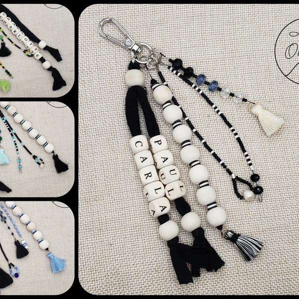 Bag charm, phone, key ring, or customizable bag pull