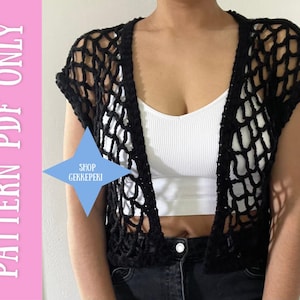 Fishnet Crochet Vest, Pattern for Beginners