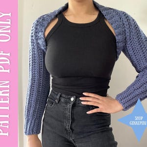 Chunky Crochet Shrug, Pattern for Beginners