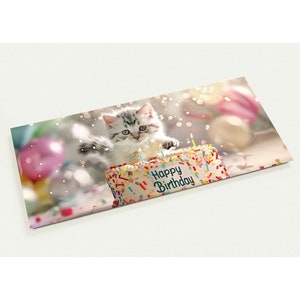 10 cards, cat in cake, birthday