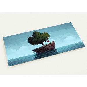 Heart Travelling, juego de 10 tarjetas postales (2 caras, sobres estándar)