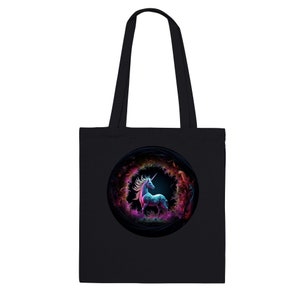 Unusual unicorn, mythology, fantasy, mythical creatures, tote bags