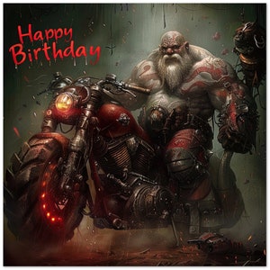 10 Karten, Geburtstag, Motorrad, Biker, Rocker