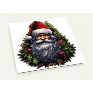 10 Tarjetas de Navidad Papá Noel Abeto Juego de 10 Tarjetas Postales (2 Caras, Sobres Estándar)