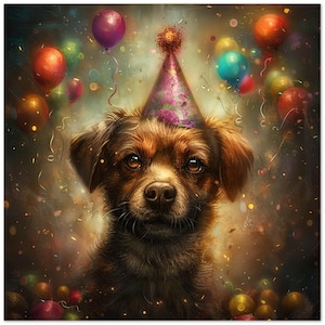 10 Karten, Hund, Party, Geburtstag