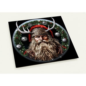 10 Weihnachtskarten, Wikinger, Julfest, Set mit 10 Postkarten (2-seitig, Standardumschläge)