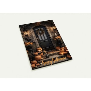 Set of 10 postcards with envelopes, Happy Halloween,