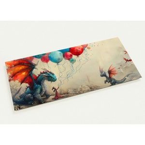 10 cards, dragon, birthday, congratulations, balloons