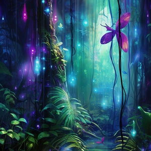 Fantasy forest, digital