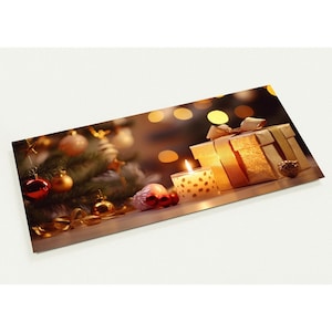 10 Christmas Cards, Gifts, Candles, Baubles, Set of 10 Postcards (2 Sided, Standard Envelopes)