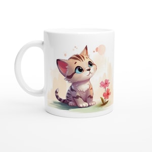 Cute Tiger Kitten, Kitty, Mug