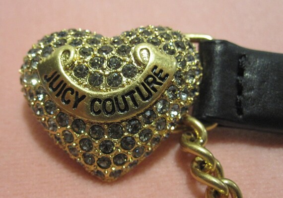 Set of 3 Juicy Couture Pave Crown/Heart/Bow Leath… - image 4