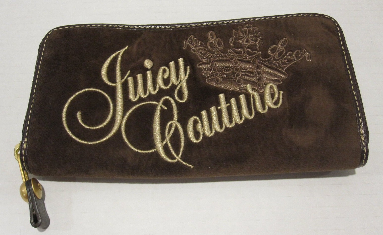 【新品未開封・送料無料】 Juicy Vintage Couture Wallet Around Zip Pieces Money Velour 着せ替え服・アウトフィット