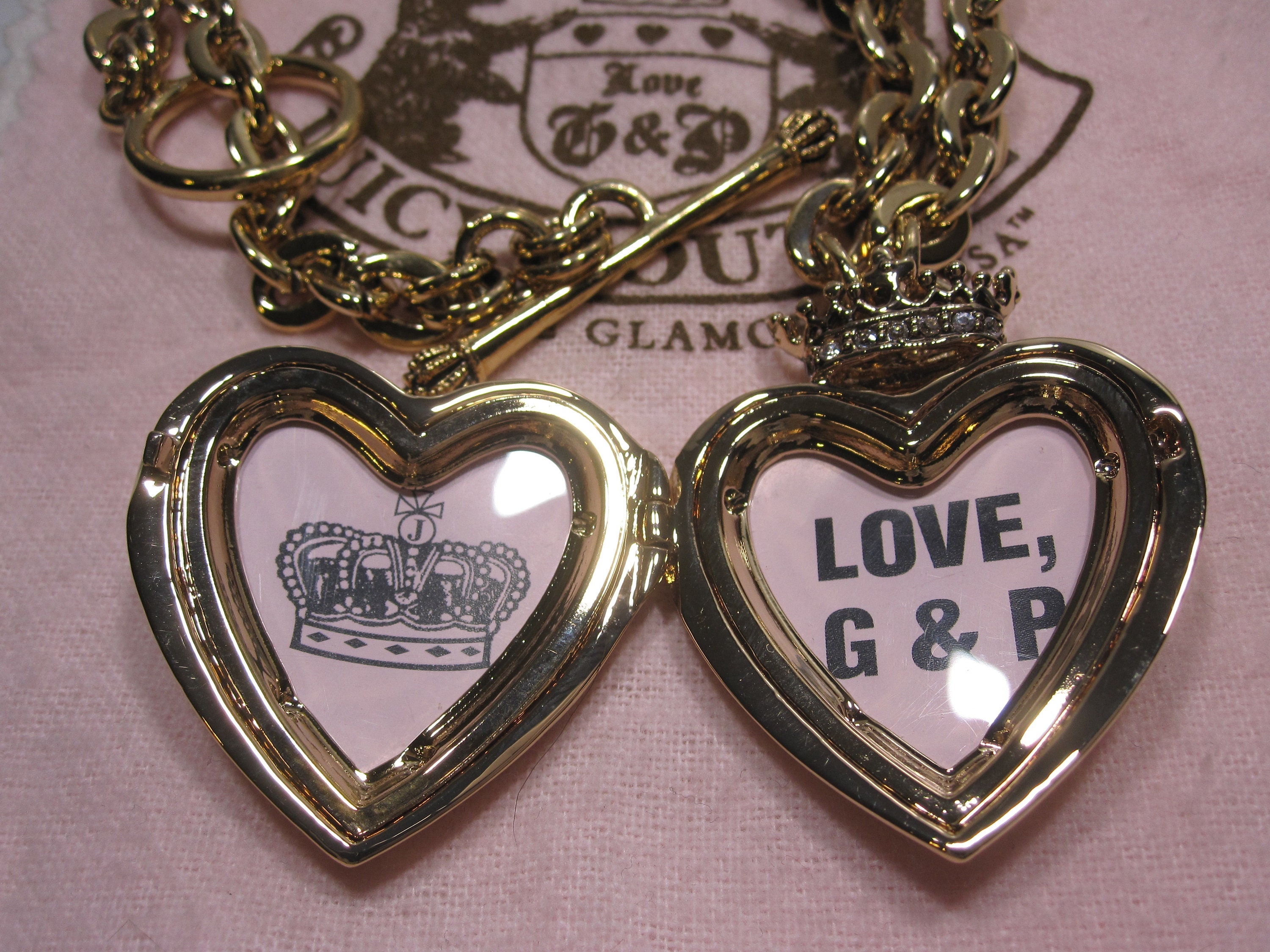 Juicy Couture, Jewelry, Juicy Couture Friendship Heart Necklace