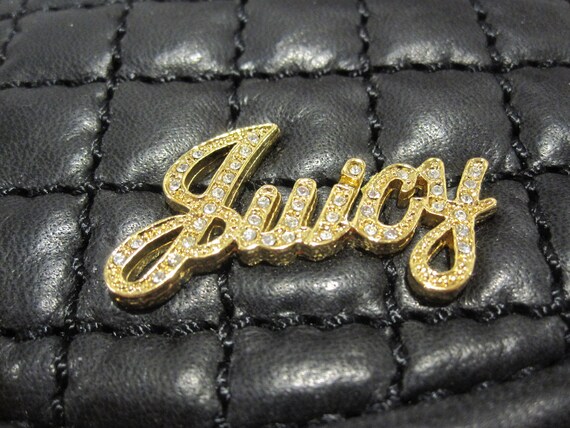 Vintage Juicy Couture Heart Shape Quilted Leather… - image 4