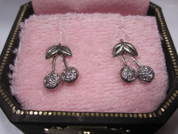 Juicy Couture Double Pave Cherries Earrings - YJR… - image 2