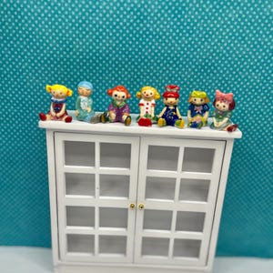 Tiny Dolls: Rag Doll Style Babies Boys Girls Children Baby Cloth Rag-doll Toy Replicas Porcelain Dollhouse Miniatures French Feves X5